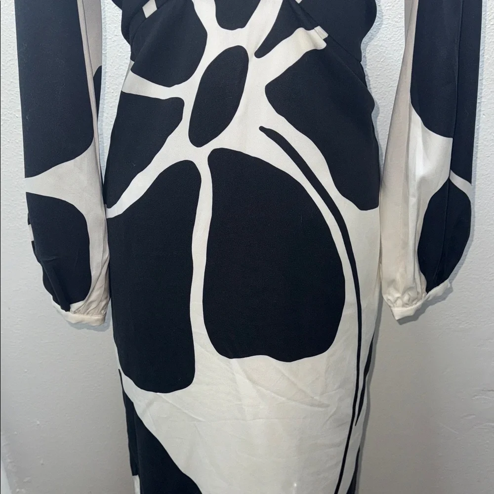 Rafaella Cala de la Cruz Chic Monochrome Long Sleeve Dress - Picture 5 of 11